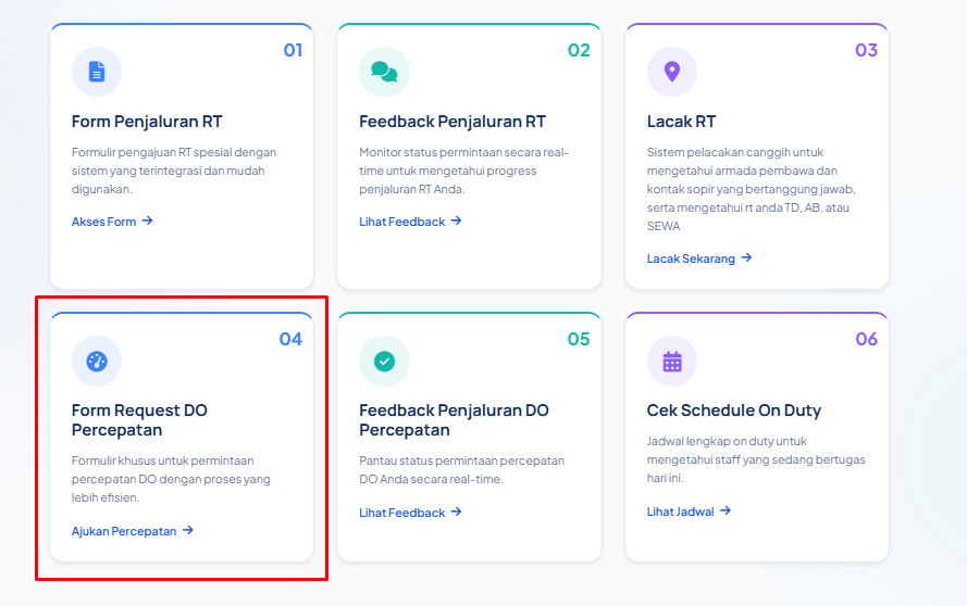 Langkah 2: Pilih Menu